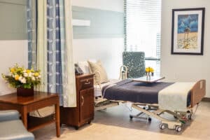 A private room at the Pacific Villas facility