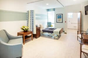 Private room at the Pacific Villas facility