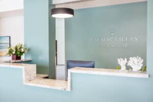 Front reception desk of the Pacific Villas facility