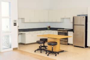 Rehab occupational therapy kitchen at the Pacific Villas facility