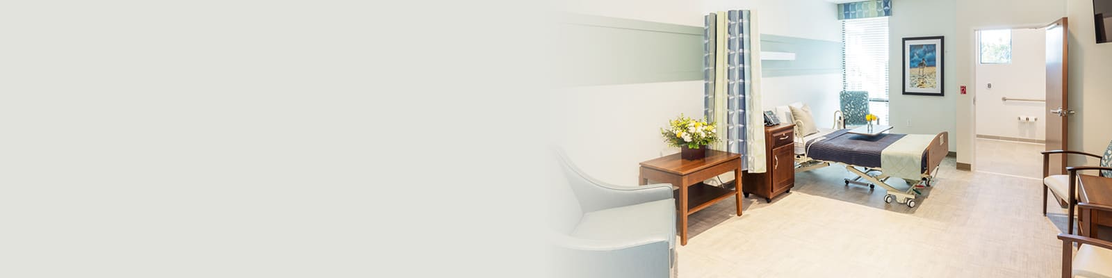 A private room at the Pacific Villas facility